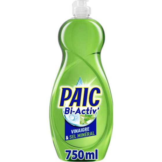 LIQUIDE VAISSELE BI-ACTIV SEL MINERAL PAIC 750ML