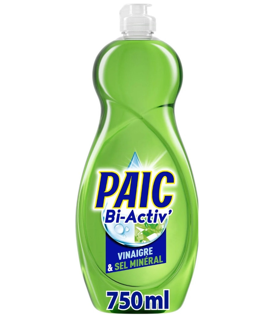 LIQUIDE VAISSELE BI-ACTIV SEL MINERAL PAIC 750ML