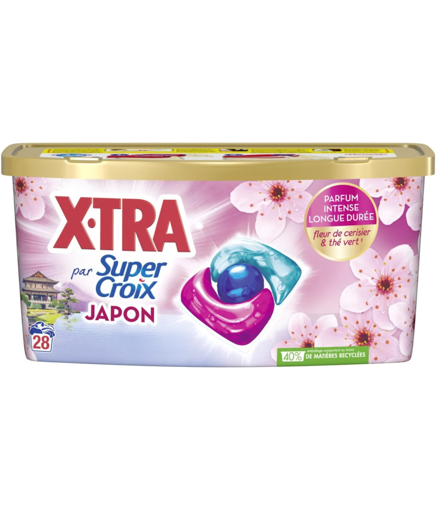 LESSIVE SUPER CROIX JAPON X.TRA 28 CAPSULES