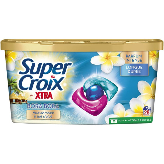 LESSIVE BORA BOR SUPER CROIX X.TRA 28 CAPSULES