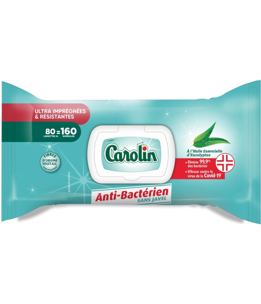 LINGETTE RESISTANTES ANTI-BACTERIEN CAROLIN X80