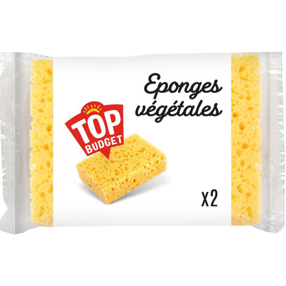 EPONGES VEGETALES TOP BUDGET X2