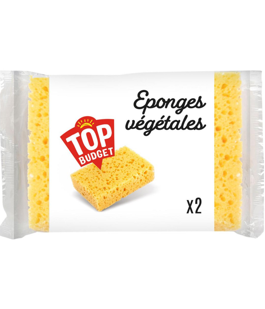 EPONGES VEGETALES TOP BUDGET X2