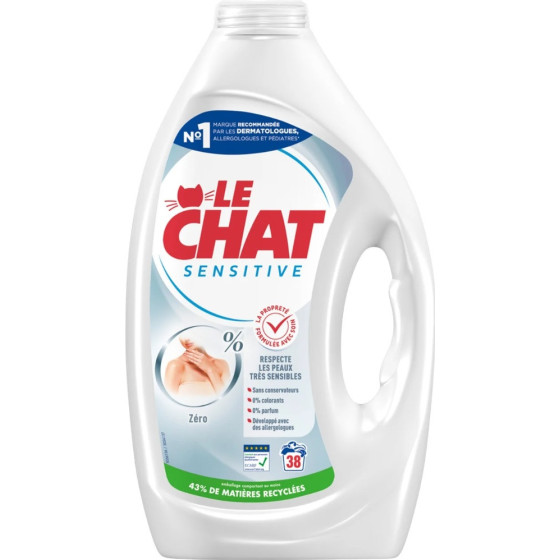LESSIVE LIQUIDE SENSITIVE LE CHAT 1.70L