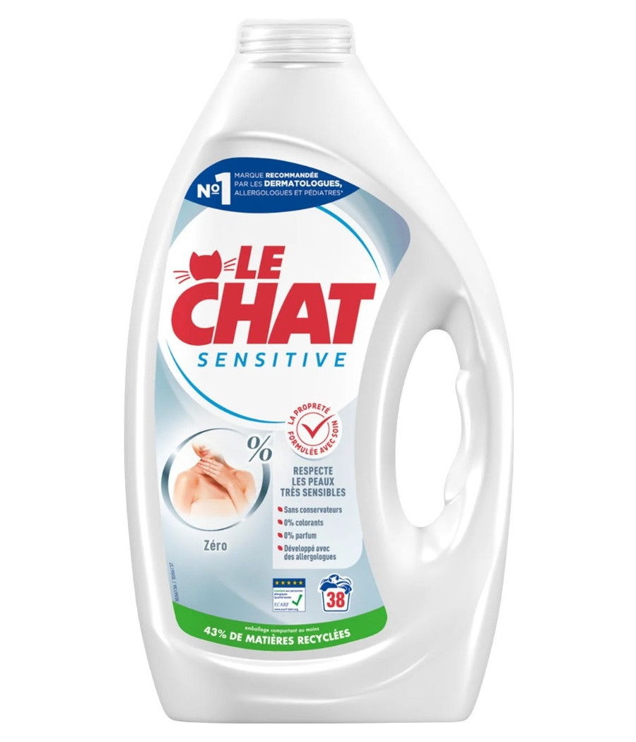 LESSIVE LIQUIDE SENSITIVE LE CHAT 1.70L