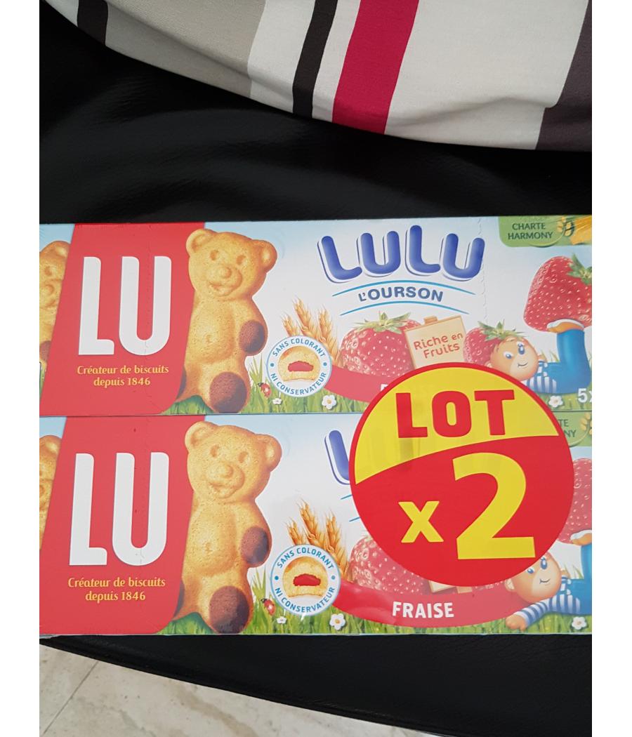 LULU OURSON FRAISE LOT  2X150G