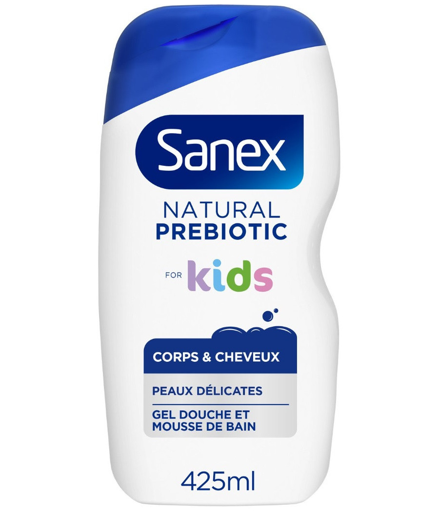 GEL DOUCHE NATURAL PREBIOTIC ENFANT SANEX 425ML