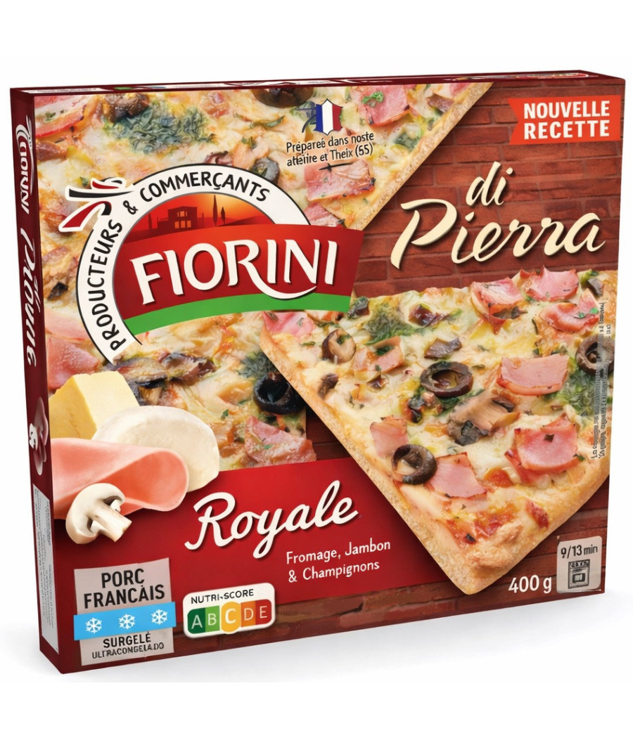 PIZZA DI PIERRA ROYALE SURGELÉE FIORINI 400G