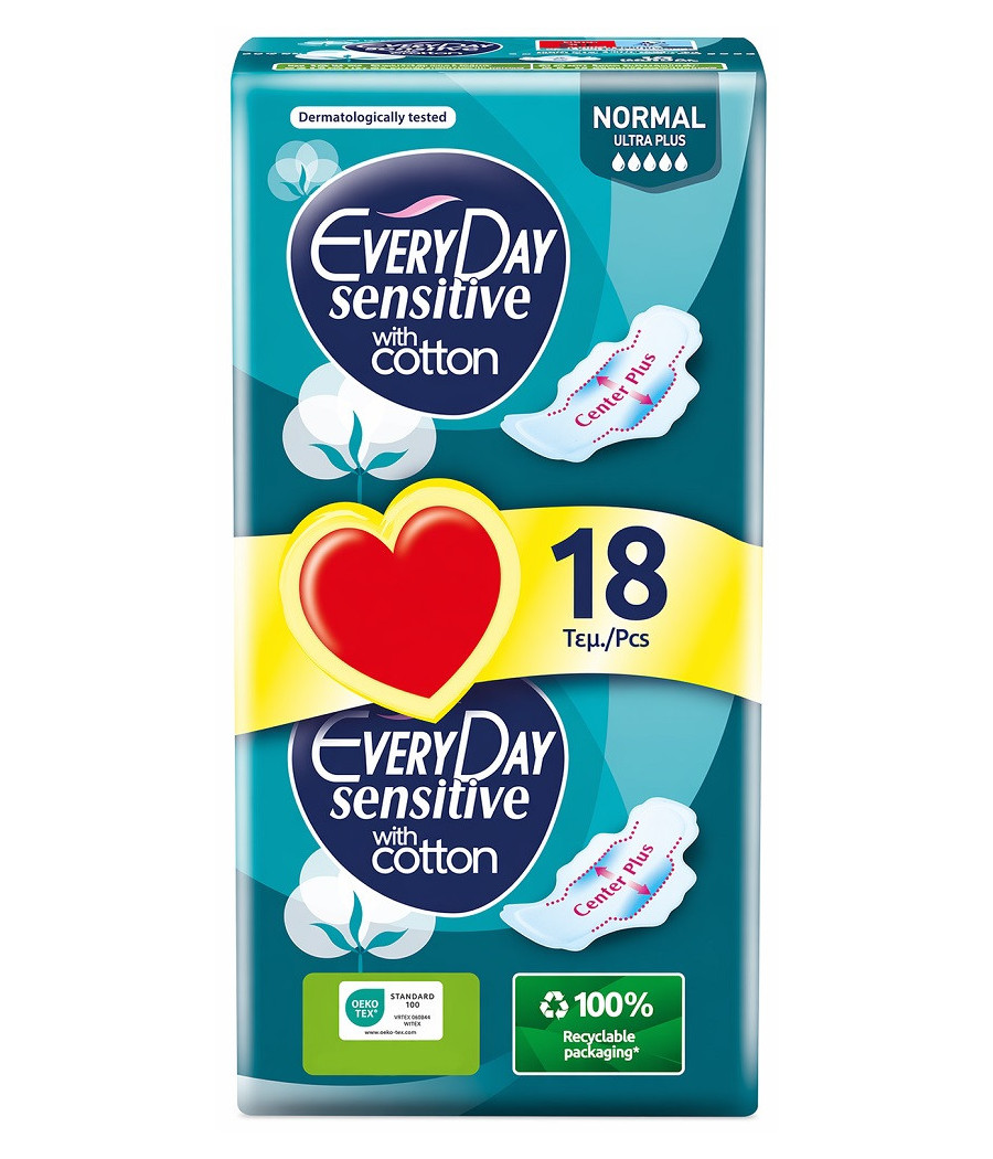SERVIETTE HYGIÉNIQUE FRESH NORMAL ULTRA PLUS EVERYDAY X18
