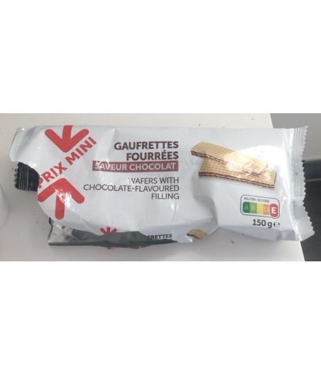 GAUFFRETTES FOURRES CHOCOLAT 150 G