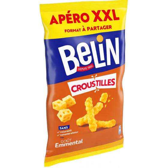BISCUITS APERITIFS SAVEUR EMMENTAL CROUSTILLES BELIN 260G
