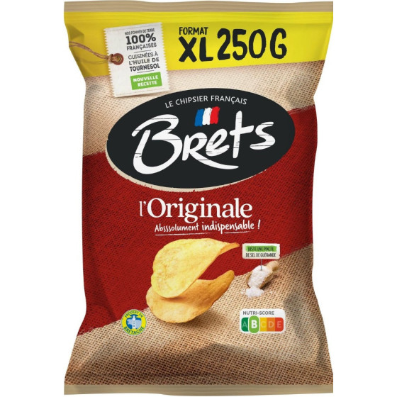 CHIPS L'ORIGINAL FORMAT XL BRETS 250G