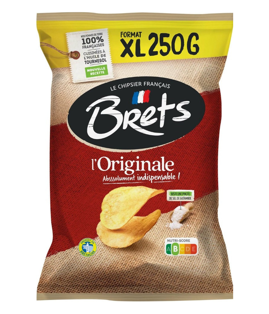 CHIPS L'ORIGINAL FORMAT XL BRETS 250G