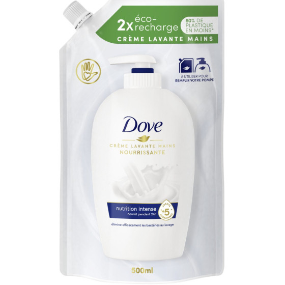 SAVON LIQUIDE RECHARGE MAINS ORIGINAL DOVE 500ML