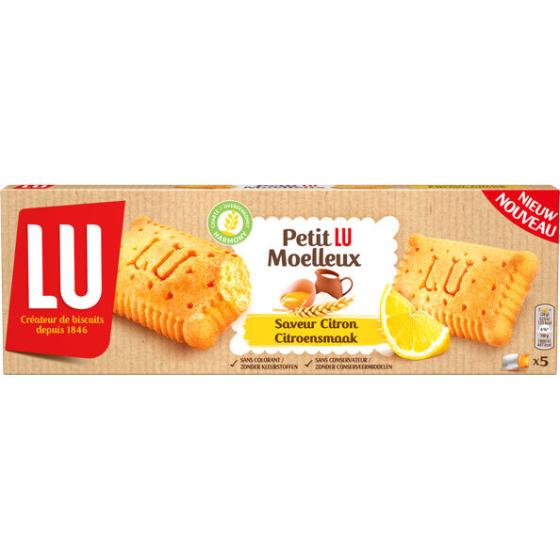 PETIT LU MOELLEUX SAVEUR CITRON 140 G  5  SACHETS