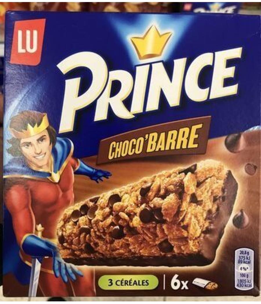 PRINCE CHOCO'BARRE CEREALIERE AU CHOCOLAT PRINCE 125G