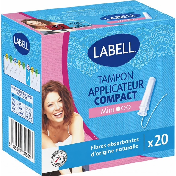 TAMPON APPLICATEUR COMPACT MINI LABELL X20