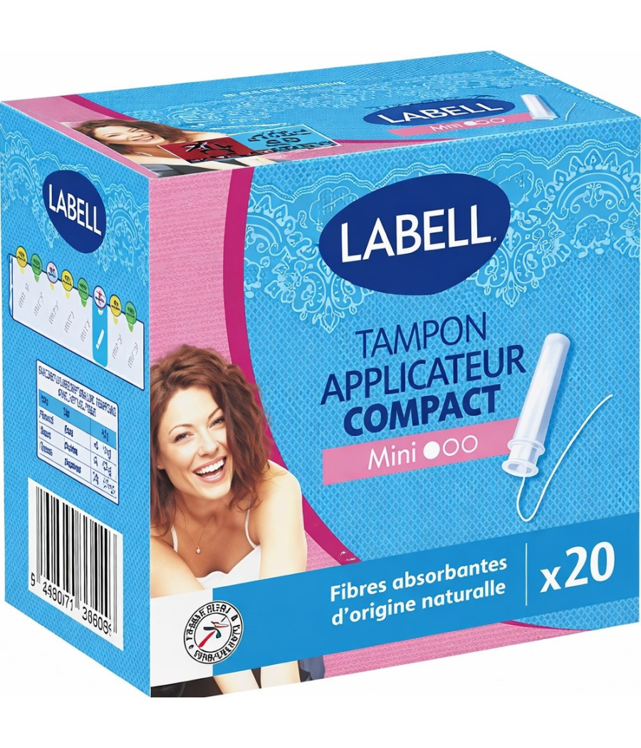 TAMPON APPLICATEUR COMPACT MINI LABELL X20