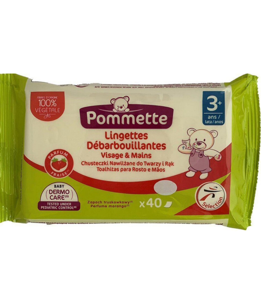 LINGETTE DEBARBOUILLANTES VISAGE ET MAINS POMMETTE X40