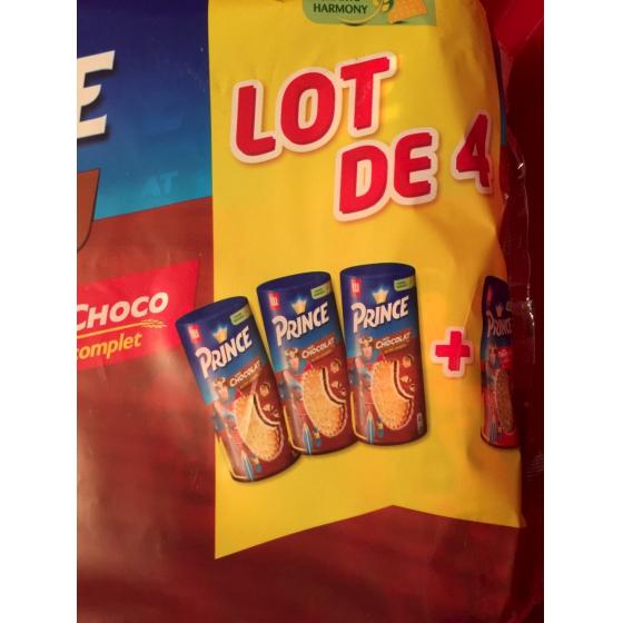 PRINCE BISCUITS AU BLE COMPLET FOURRES GOUT TOUT CHOCO LU 300G