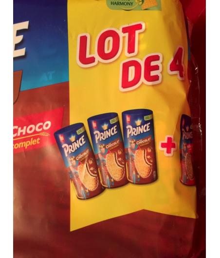 PRINCE BISCUITS AU BLE COMPLET FOURRES GOUT TOUT CHOCO LU 300G