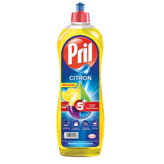 LIQUIDE VAISSELLE CITRON JAUNE 5 EN 1 PRIL 580ML