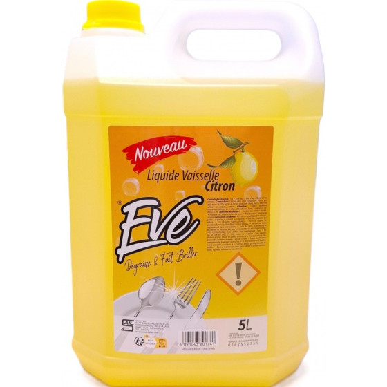 LIQUIDE VAISSELLE CITRON EVE 5L