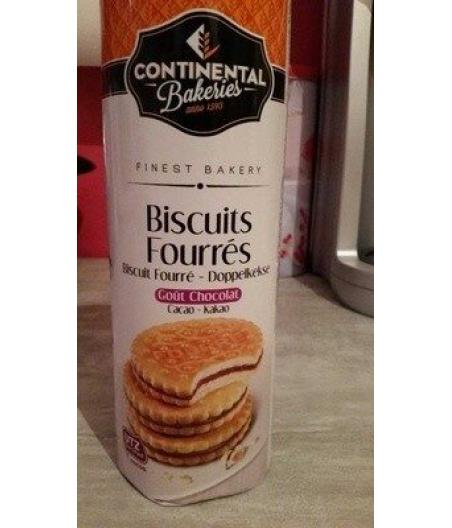 BISCUITS FOURRES GOUT CHOCOLAT CONTINENTAL BAKERIES 300G