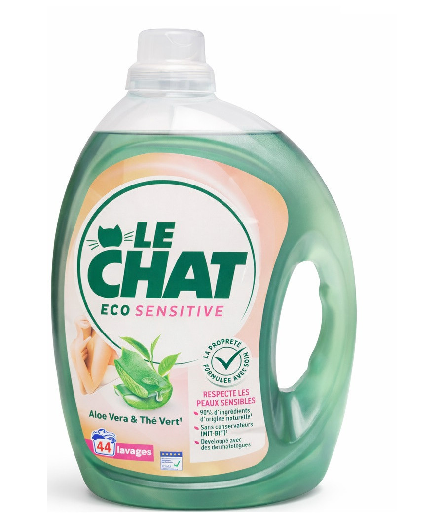 LESSIVE LIQUIDE ECO-SENSITIVE LE CHAT 1,98L