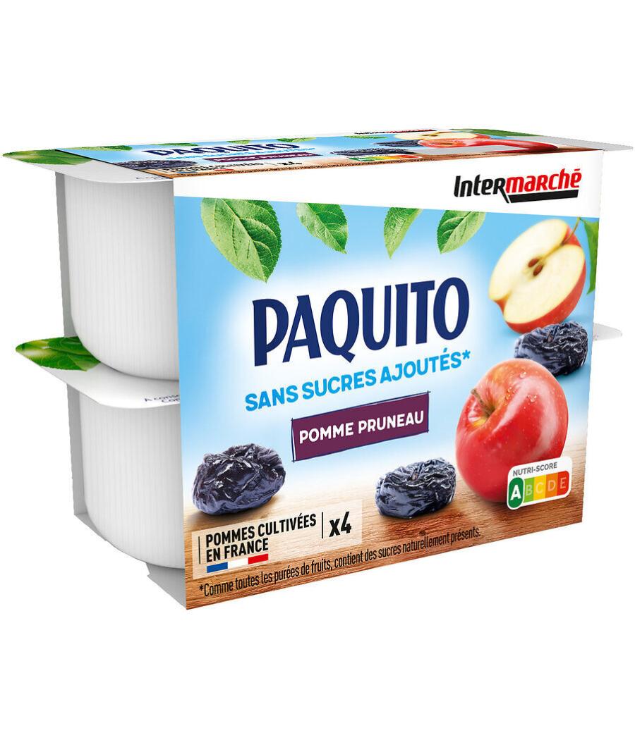 COMPOTES PAQUITO POMMES PRUNEAUX 4 X 100G