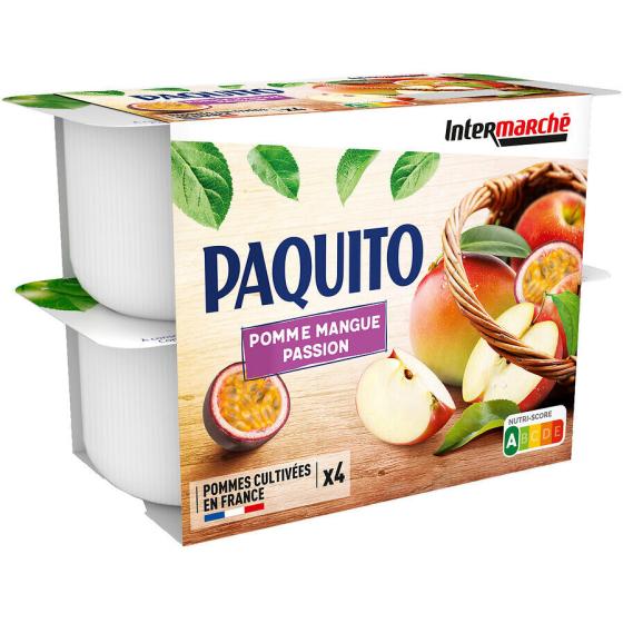 COMPOTES PAQUITO POMMES MANGUES PASSION 4 X 100G