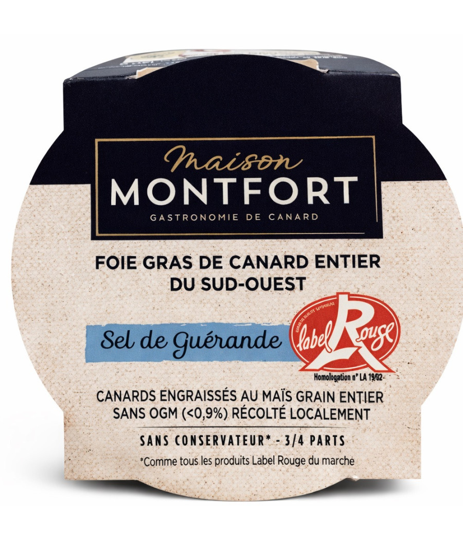 FOIE GRAS DE CANARD ENTIER DU SUD-OUEST MAISON MONTFORT 120G