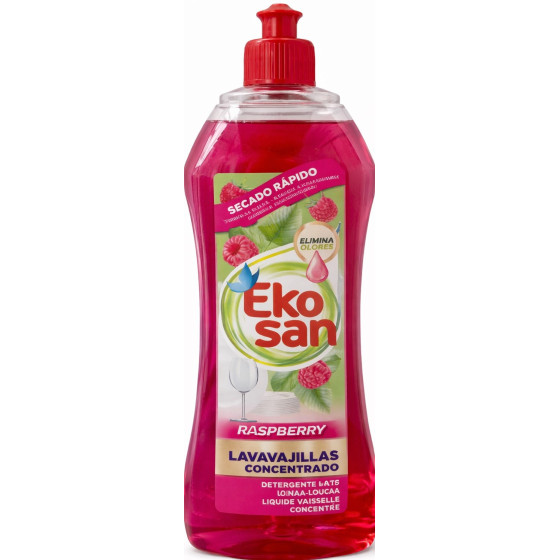 LIQUIDE VASSELE RASPBERRY EKOSAN 800ML