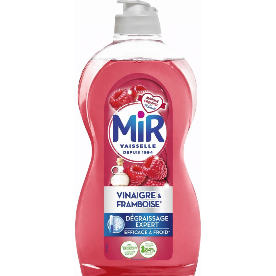 LIQUIDE VAISSELE VINAIGRE FRAMBOISE MIR 450ML