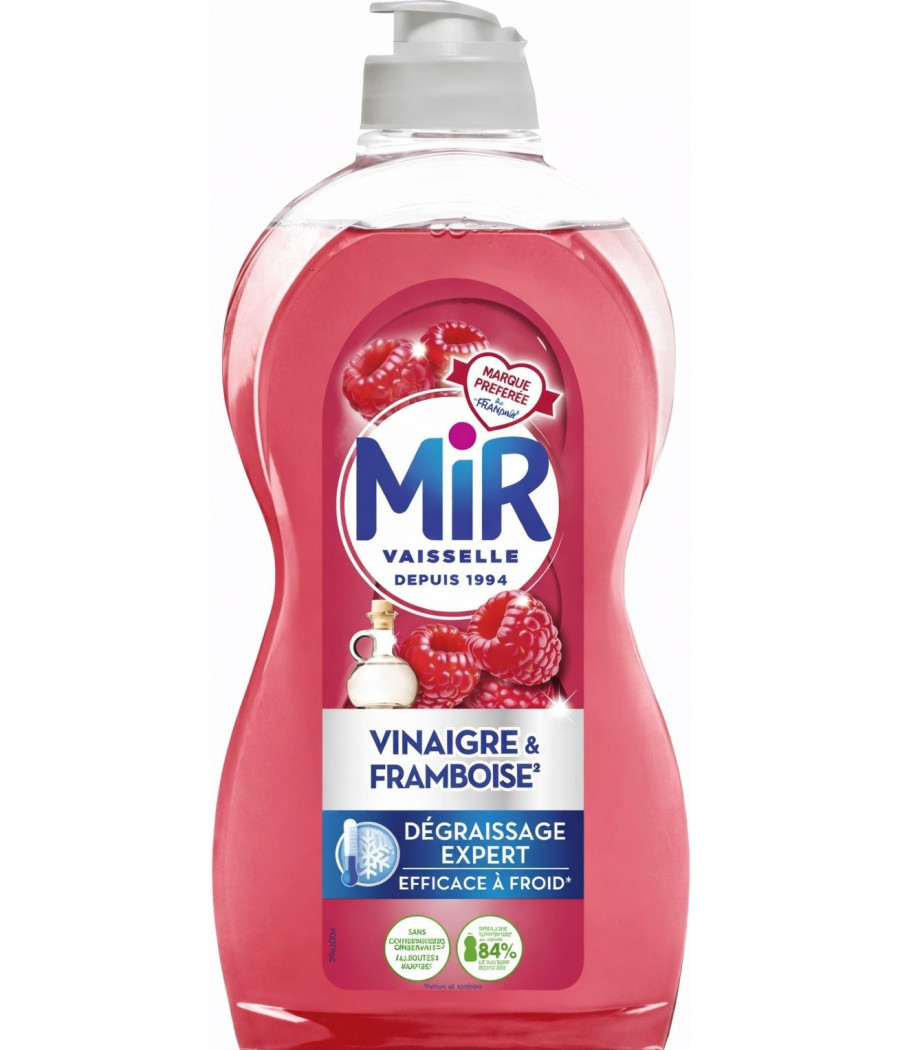 LIQUIDE VAISSELE VINAIGRE FRAMBOISE MIR 450ML