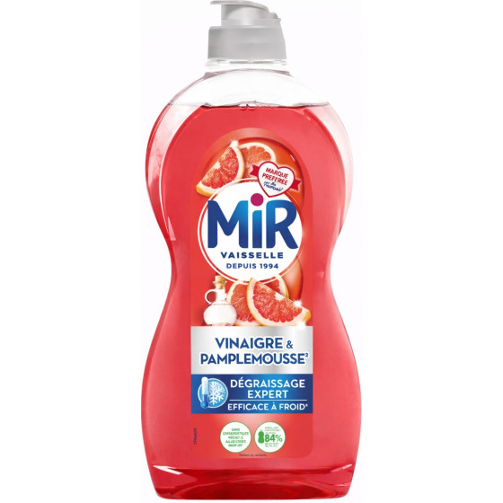 LIQUIDE VAISSELE VINAIGRE PAMPLEMOUSSE MIR 450ML