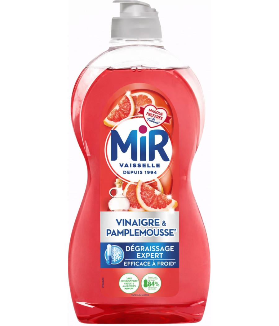 LIQUIDE VAISSELE VINAIGRE PAMPLEMOUSSE MIR 450ML