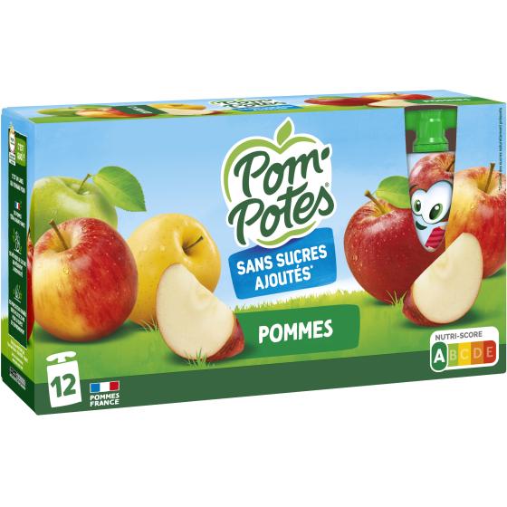 COMPOTES POM POTES POMME NATURE 12 X 90G