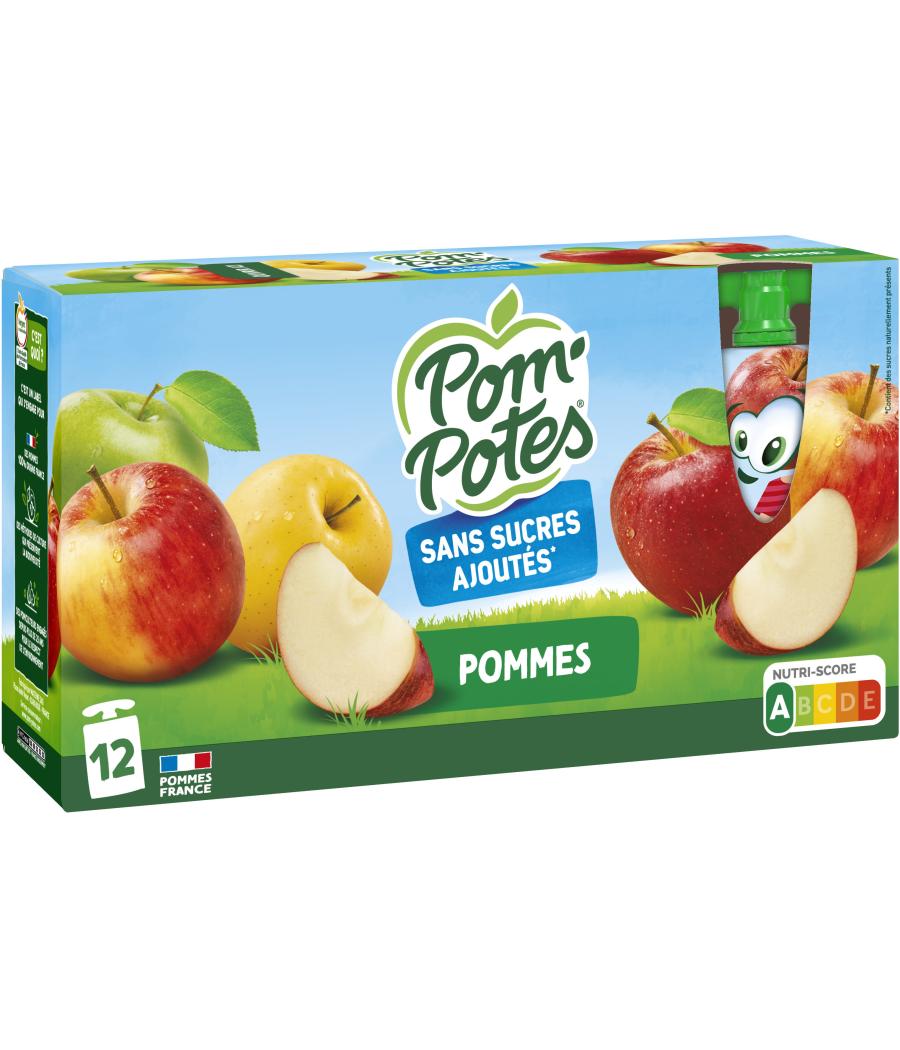 COMPOTES POM POTES POMME NATURE 12 X 90G