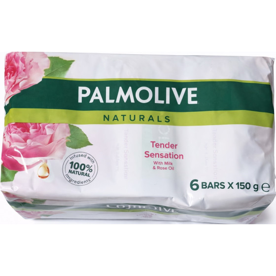 SAVON ROSE ET LAIT PALMOLIVE 6X150G