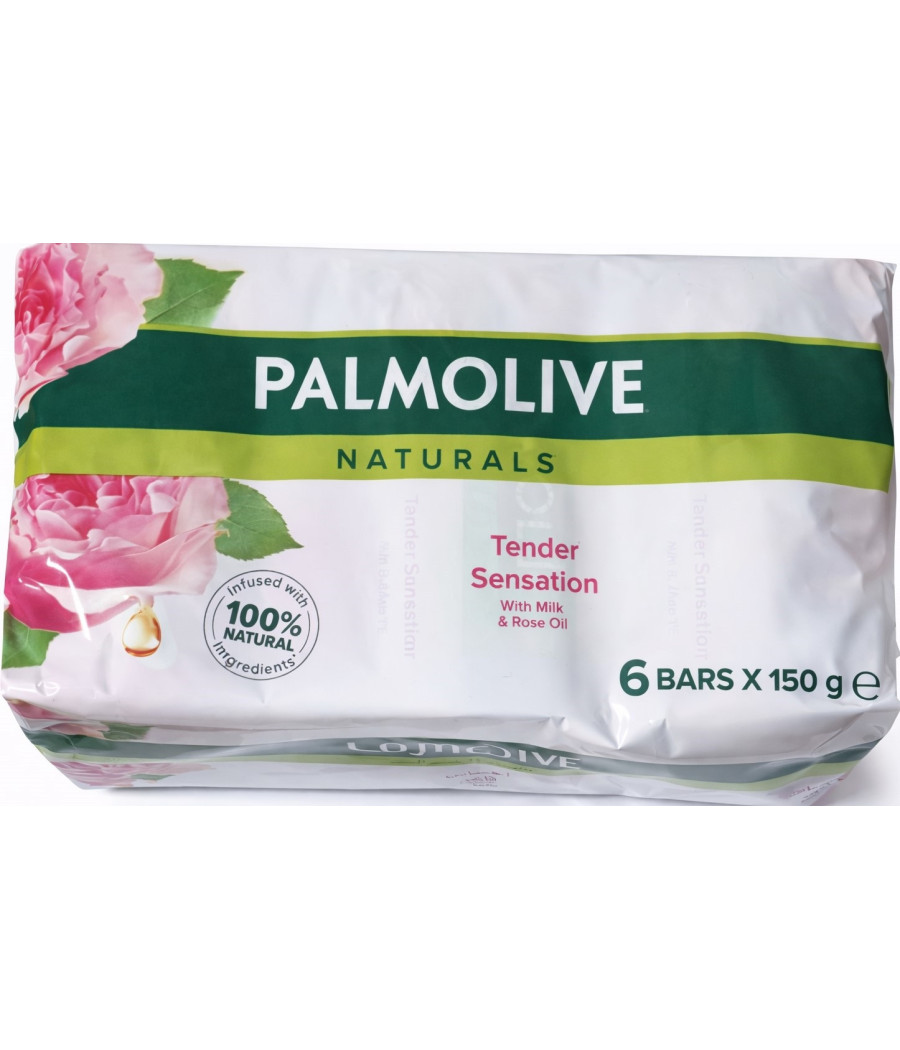 SAVON ROSE ET LAIT PALMOLIVE 6X150G