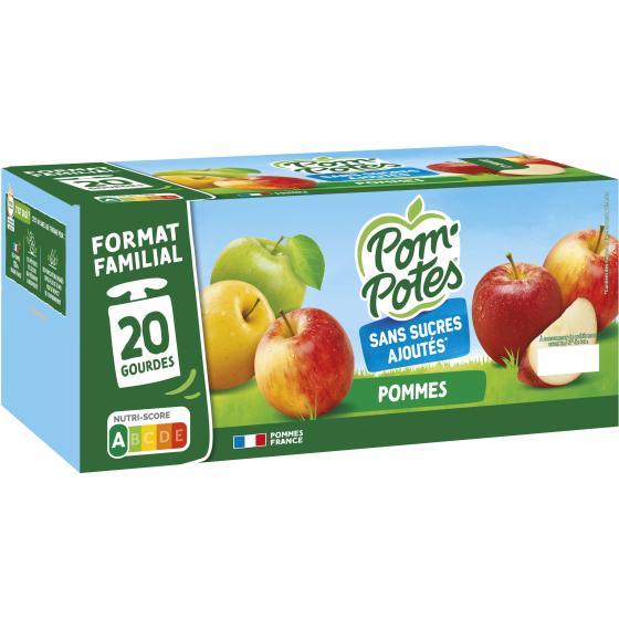 COMPOTES POM POTES POMME NATURE 20 X 90G