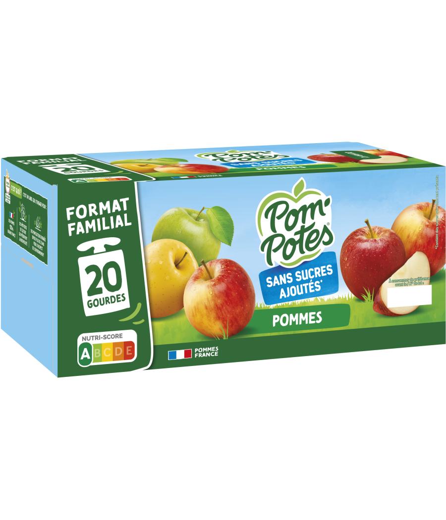 COMPOTES POM POTES POMME NATURE 20 X 90G