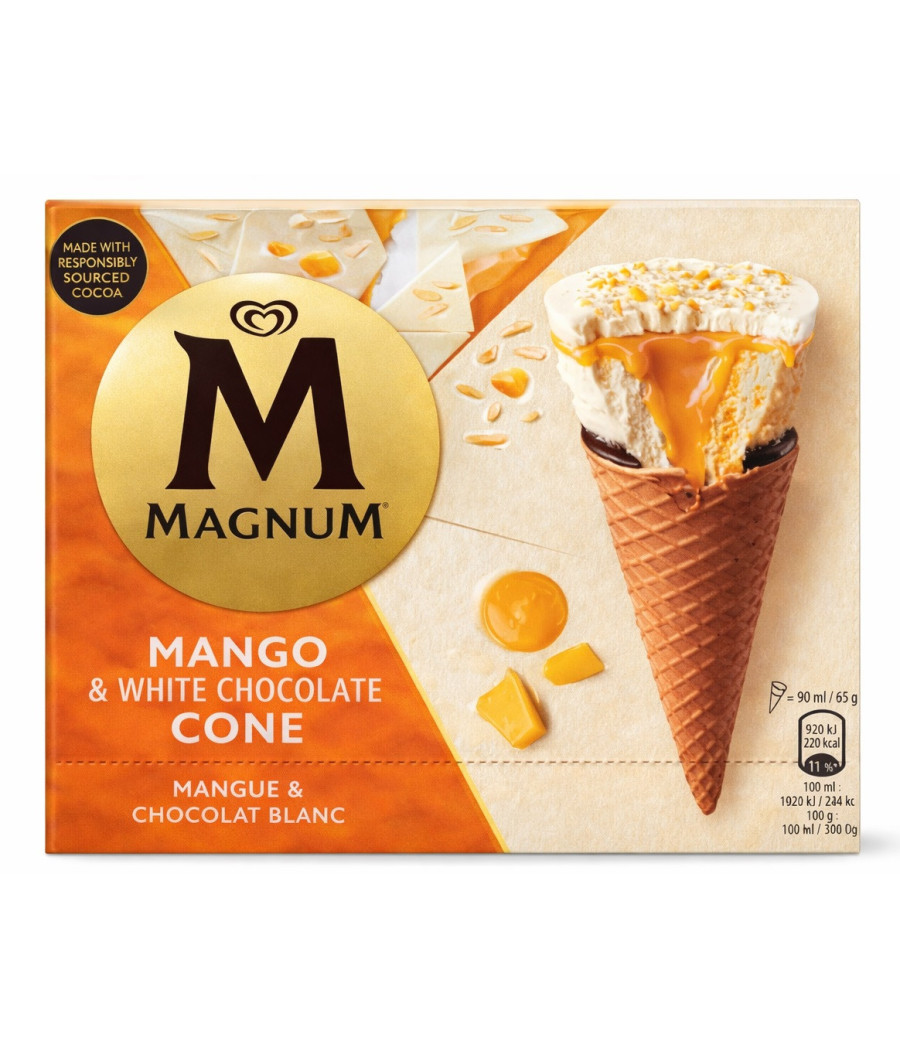 GLACE MANGUE & CHOCOLAT BLANC MAGNUM 260G