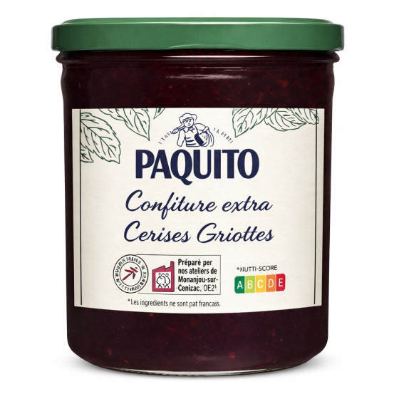 CONFITURE PAQUITO EXTRA CERISES GRIOTTES 370G