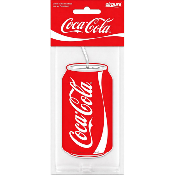 DESODORISANT VOITURE PLAQUETTE CANETTE COCA COLA 2D
