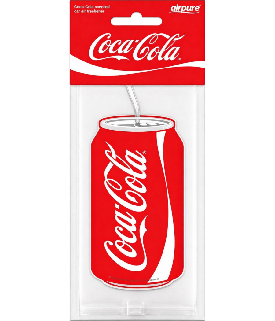 DESODORISANT VOITURE PLAQUETTE CANETTE COCA COLA 2D