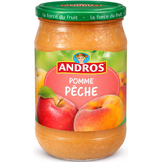 COMPOTE POMME PECHE ANDROS 730G