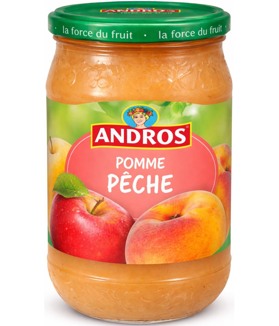 COMPOTE POMME PECHE ANDROS 730G