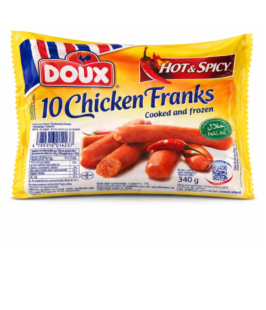 SAUCISSES DOUX HOT & SPICY 340G